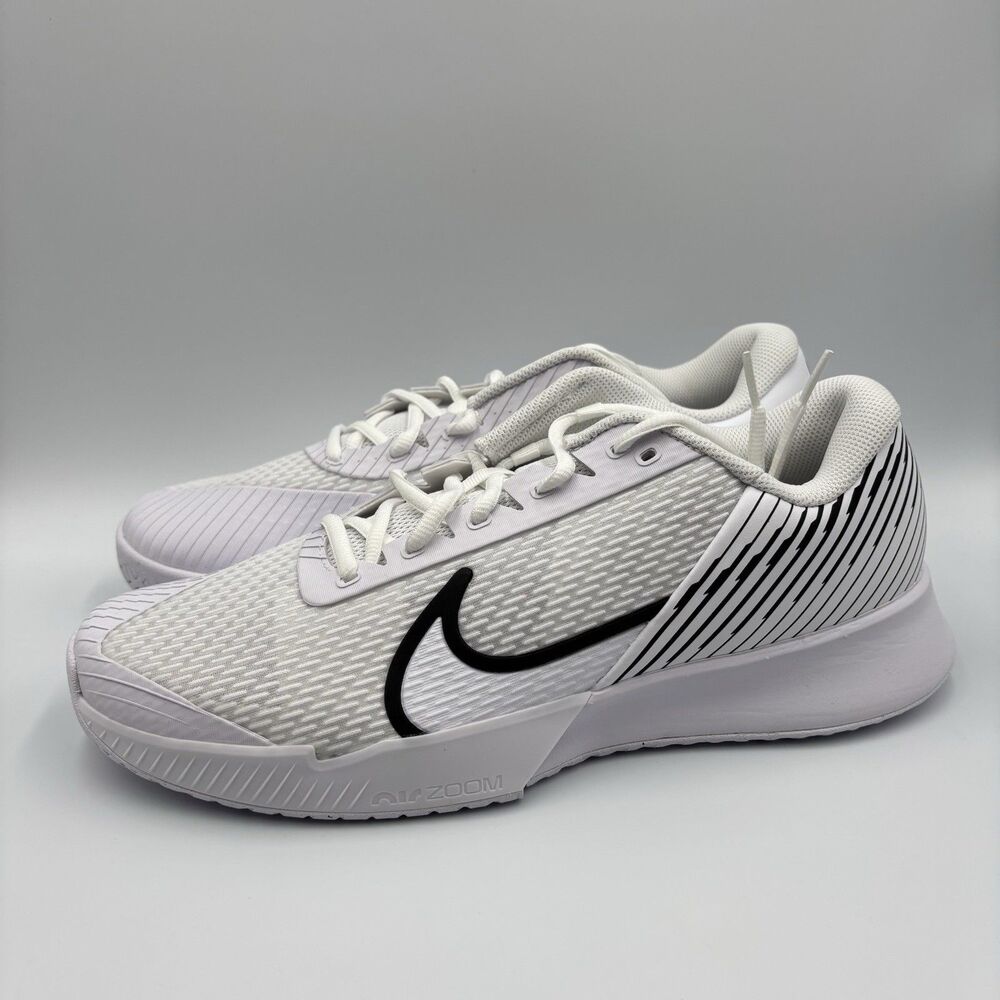 Mens Size 11.5 Nike Air Zoom Vapor Pro 2 HC White Black Tennis Shoes DR6191-101